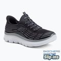 Women's shoes SKECHERS Summits Plus Soft Luster charcoal/silver