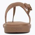 Women's sandals Crocs Miami Thong Flip milk chocolate 6