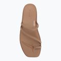 Women's slides Crocs Miami Toe Loop Sandal milk chocolate 5