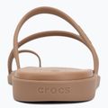 Women's slides Crocs Miami Toe Loop Sandal milk chocolate 6