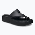 Women's Crocs Getaway Platform Toe Loop flip flops black