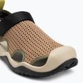 Men's Crocs Swiftwater Mesh Deck sandals sepia 7