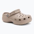 Women's slides Crocs Classic Platform Clog taupe