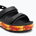 Crocs Crocband Cruiser Flames black children's sandals 7