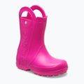 Children's wellingtons Crocs Handle It Rain Boot Kids pink crush
