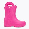 Children's wellingtons Crocs Handle It Rain Boot Kids pink crush 2