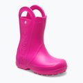 Children's wellingtons Crocs Handle It Rain Boot Kids Toddler pink crush 8