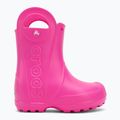 Children's wellingtons Crocs Handle It Rain Boot Kids Toddler pink crush 2