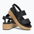 Women's Crocs Brooklyn Cork Low Wedge sandals black/black 6