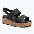 Women's Crocs Brooklyn Cork Low Wedge sandals black/black