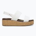 Women's Crocs Brooklyn Cork Low Wedge chalk sandals 2