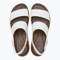 Women's Crocs Brooklyn Cork Low Wedge chalk sandals 5