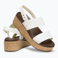 Women's Crocs Brooklyn Cork Low Wedge chalk sandals 6