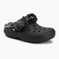Slides Crocs Classic Fleece Lined black