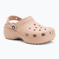 Women's slides Crocs Classic Platform Clog pink caramel 2