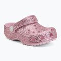 Children's slides Crocs Classic Chunky Glitter 211940 pink milk