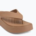 Women's flip-flops Crocs Gateway Platform milk chocolate 7