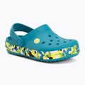 Children's slides Crocs Crockband Glow Confetti Band turbo teal/multi 2