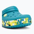 Children's slides Crocs Crockband Glow Confetti Band turbo teal/multi 8