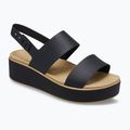 Women's sandals Crocs Brooklyn Matte Wrap Low Wedge black/cashew 8