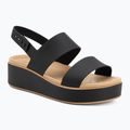 Women's sandals Crocs Brooklyn Matte Wrap Low Wedge black/cashew