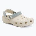 Children's slides Crocs Classic Denim Flower Adjutment Backstrap summit white 2