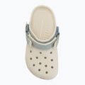 Children's slides Crocs Classic Denim Flower Adjutment Backstrap summit white 6