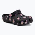 Children's slides Crocs Classic Flower black