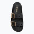 Women's slides Crocs Saturday Metallic Buckle black 5
