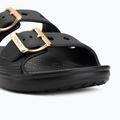 Women's slides Crocs Saturday Metallic Buckle black 7