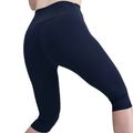 Women's leggings Nike One High Waisted Capri midnight navy/white 5