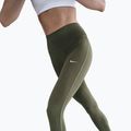 Women's leggings Nike One High-Waisted medium olive/white 3