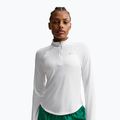 Women's running sweatshirt Nike Tempo Swoosh Run Dri-Fit 1/4-Zip white/black