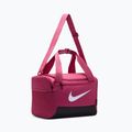 Training bag Nike Brasilia 9.5 Duffle 25 l sweet beet/black/white 3
