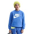 Children's sweatshirt Nike Sportswear Club Fleece comet blue/white