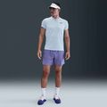 Men's Nike Court Dri-Fit Victory tennis shirt celestine blue / black 5