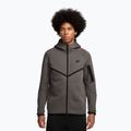Men's sweatshirt Nike Tech Windrunner Full Zip cave stone/black
