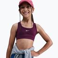 Children's training bra Nike Swoosh bordeaux/white