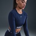 Women's training longsleeve top Nike Pro 365 Dri-Fit midnight navy/white 5