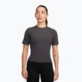 Women's T-shirt Nike Zenvy Rib Dri-Fit thunder grey/white
