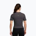 Women's T-shirt Nike Zenvy Rib Dri-Fit thunder grey/white 2