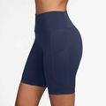 Women's shorts Nike One High Waisted 8" Biker midnight navy 3