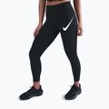Women's running leggings Nike Tempo Swoosh Run High-Waisted 7/8 black/white