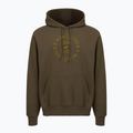Men's tennis sweatshirt Nike Court Dri-Fit Heritage French Terry Hoodie dark hazel/saffron quartz 4