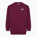 Children's sweatshirt Nike Sportswear Club Fleece bordeaux/white