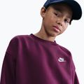 Children's sweatshirt Nike Sportswear Club Fleece bordeaux/white 4