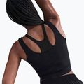 Women's training top Nike One Fitted Dri-Fit Cropped Tank black/dark smoke grey 5