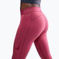 Women's training leggings Nike Pro Mid-Rise sweet beet/white 4