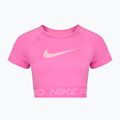 Woman's training top Nike Pro Dri-Fit Graphic Cropped playful pink/pink foam/white 7