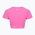 Woman's training top Nike Pro Dri-Fit Graphic Cropped playful pink/pink foam/white 8